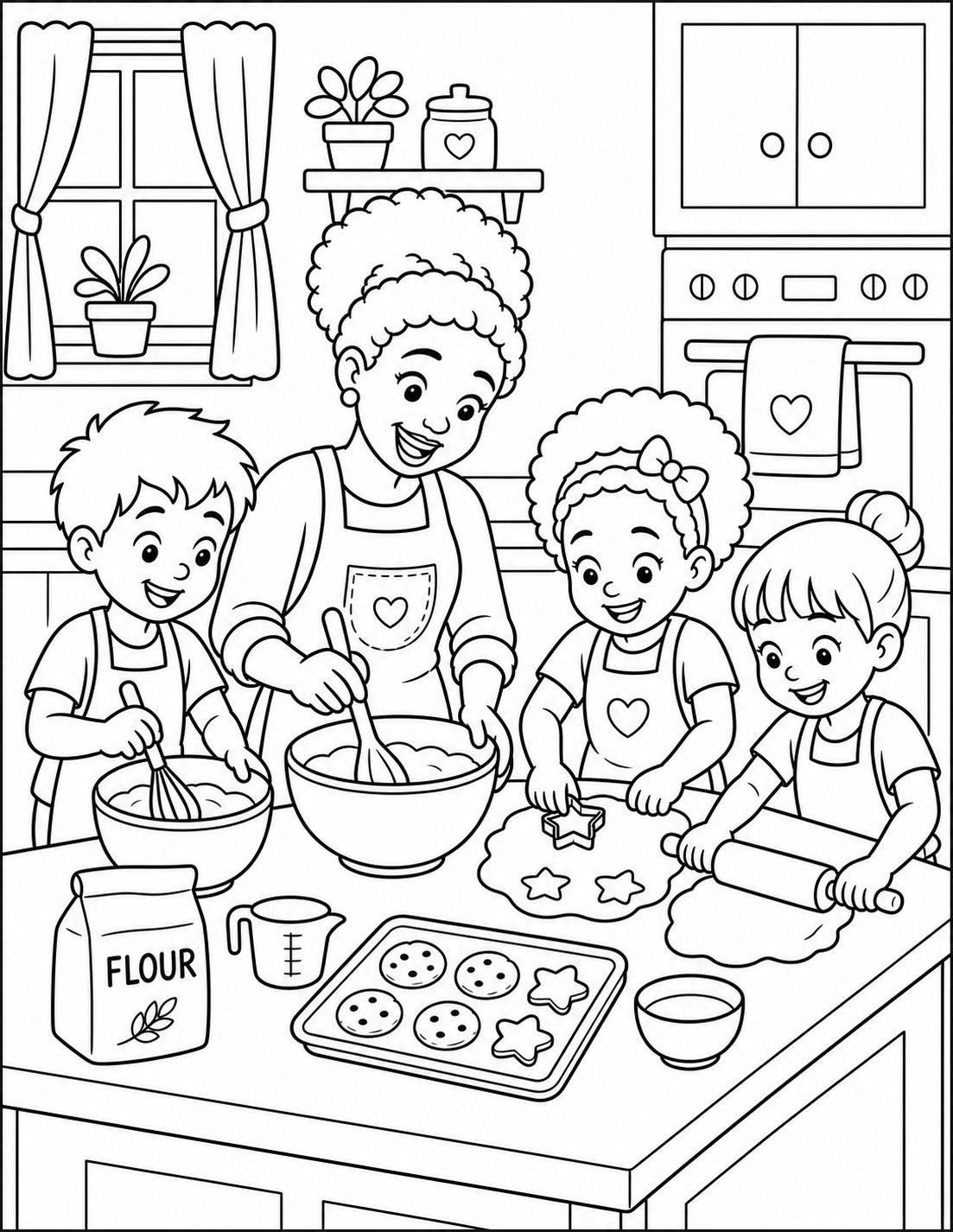 A KIDS WORLD (Coloring Book)