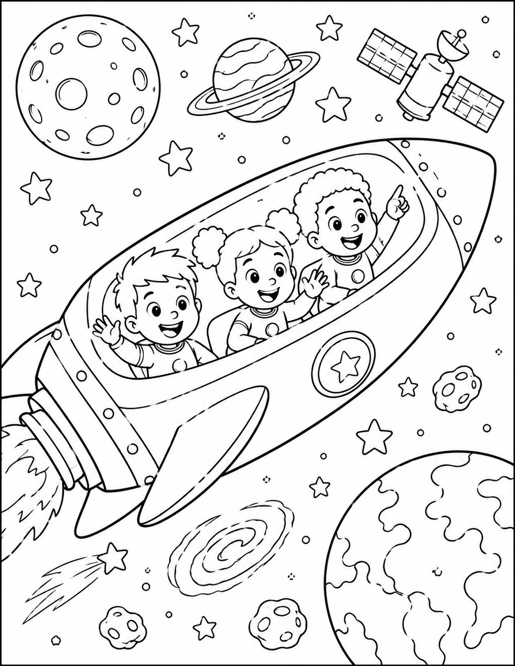 A KIDS WORLD (Coloring Book)