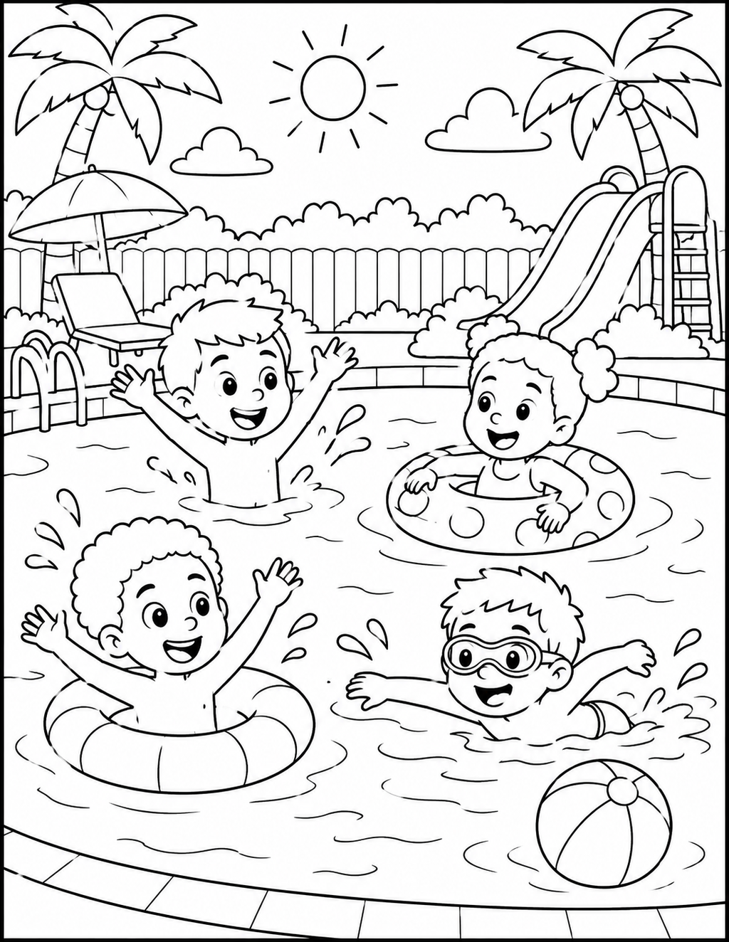 A KIDS WORLD (Coloring Book)