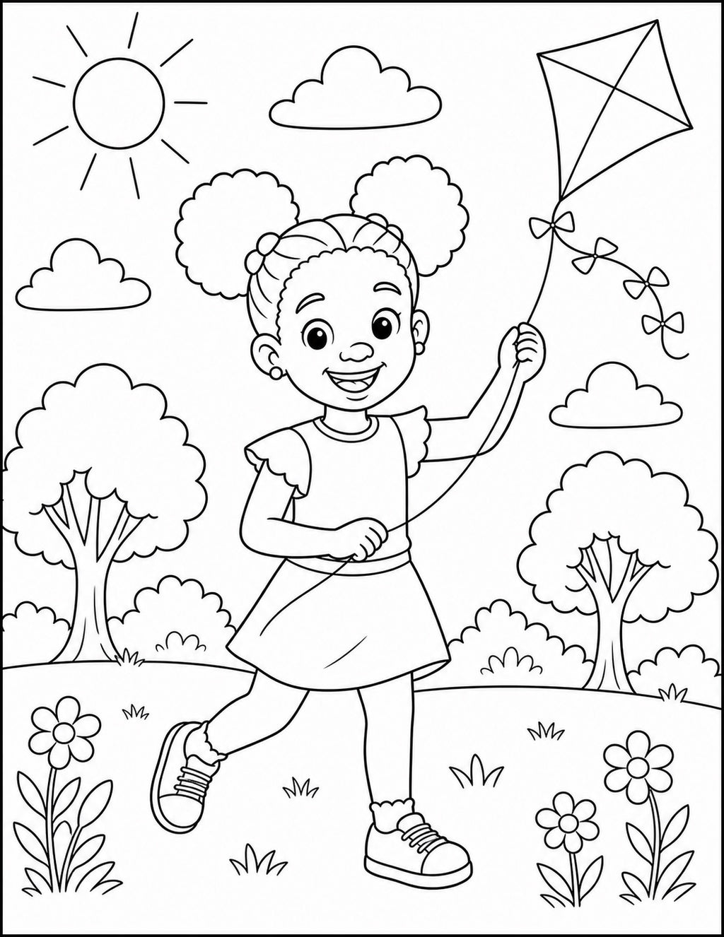 A KIDS WORLD (Coloring Book)