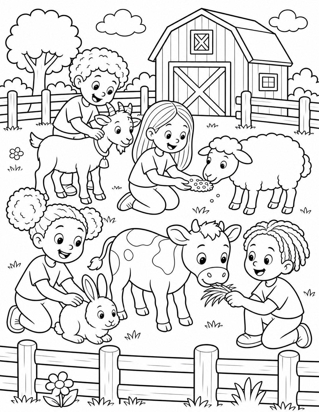 A KIDS WORLD (Coloring Book)