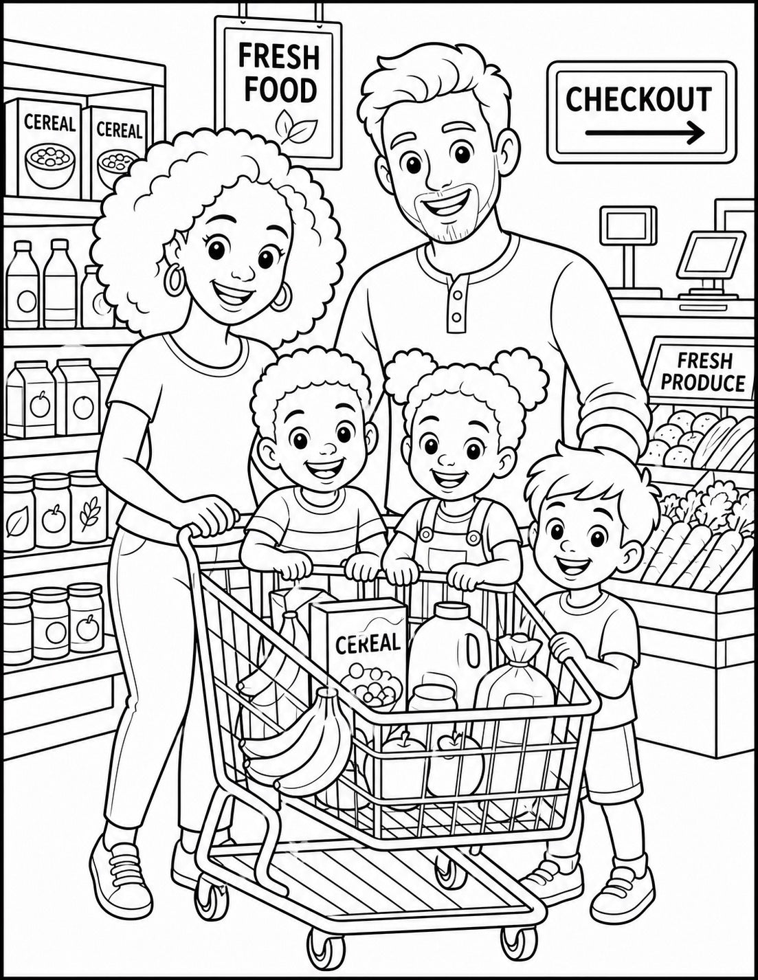 A KIDS WORLD (Coloring Book)