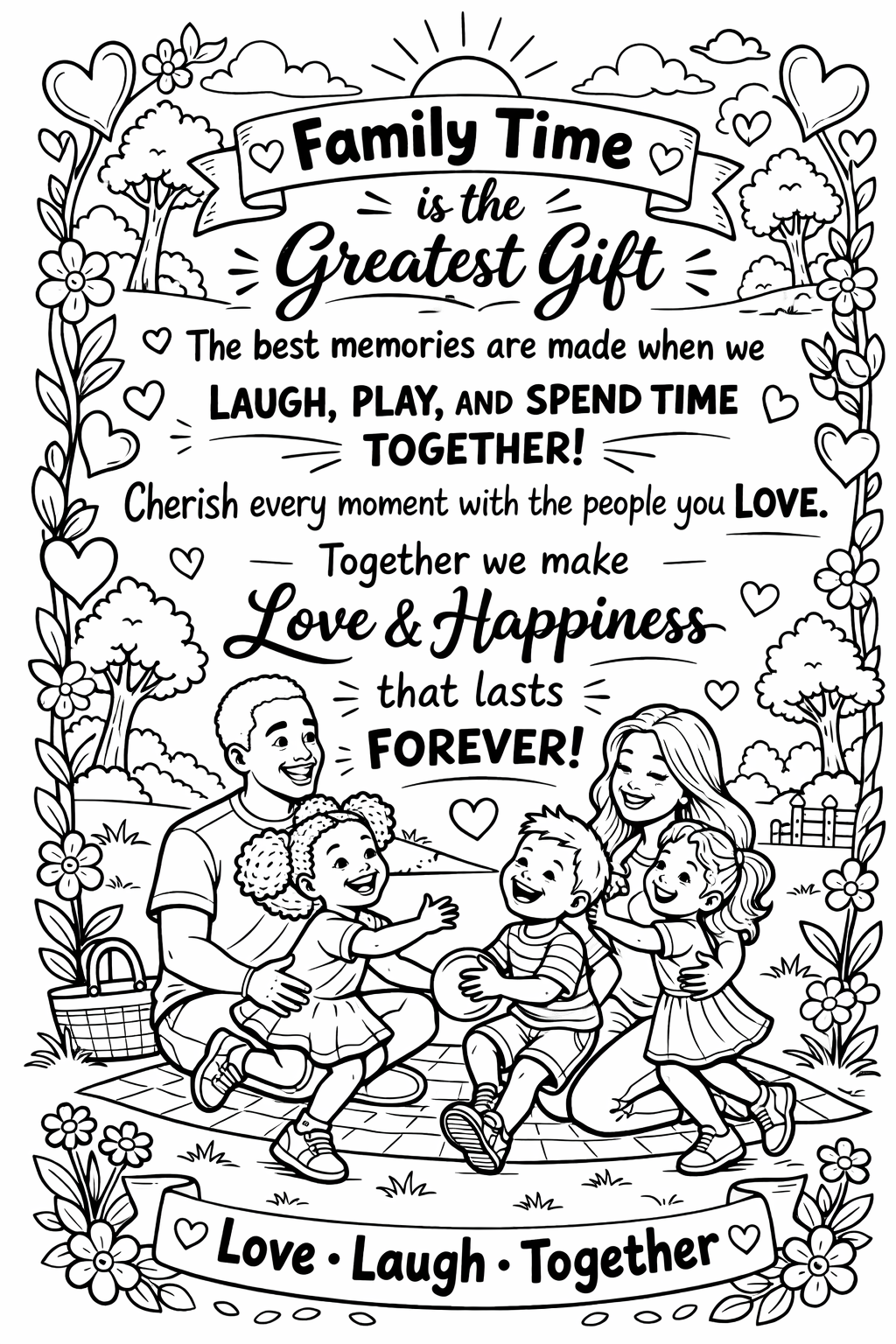 A KIDS WORLD (Coloring Book)