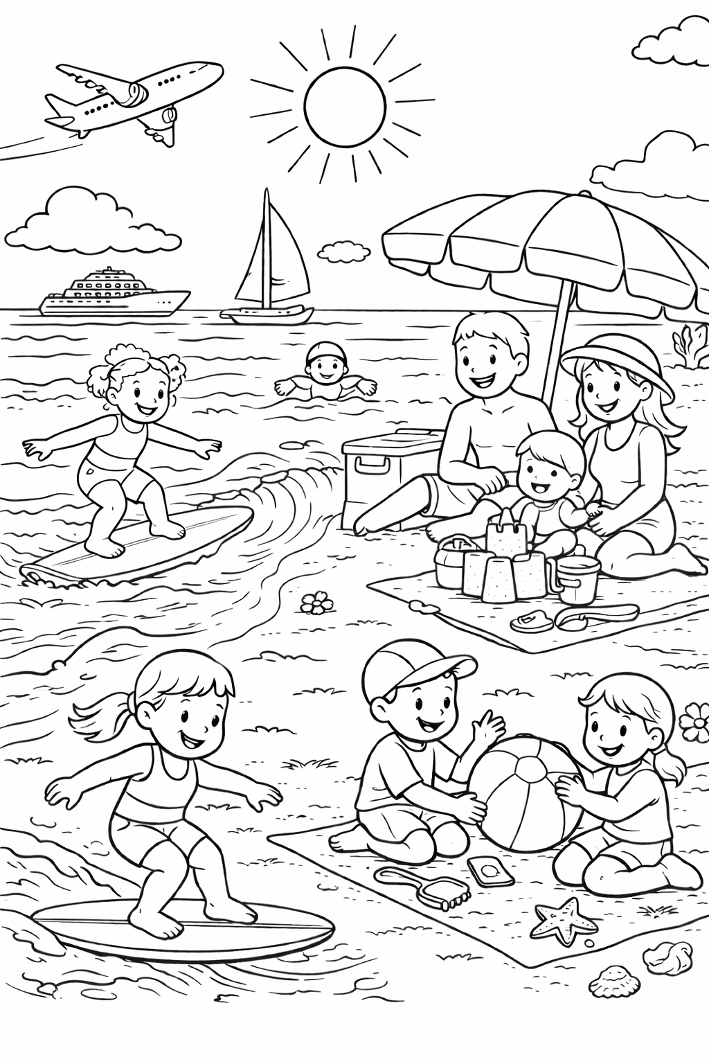 A KIDS WORLD (Coloring Book)