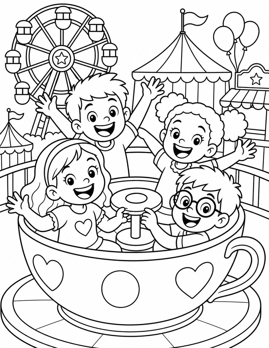 A KIDS WORLD (Coloring Book)